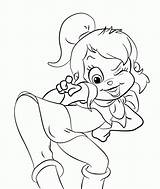 Alvin Chipmunks Chipettes Sheets Brittany Coloring4free Ausmalbilder Animation Larry Coloringtop Coloriage Coloriages sketch template