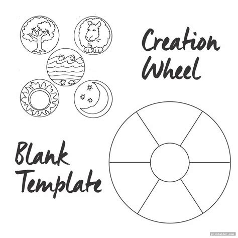 blank template creation story wheel printable gridgitcom creation