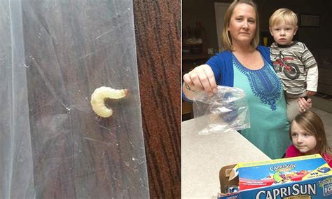 mom finds a live worm inside her son s capri sun fruit juice daily mail online