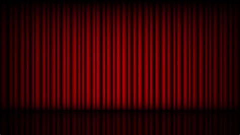 empty stage  closed red theater curtain  vector art  vecteezy
