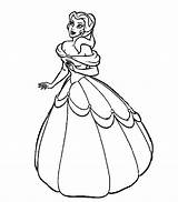 Coloring Princess Belle Popular sketch template