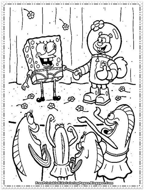 spongebob squarepants coloring pages  printable kids coloring pages