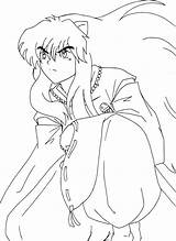 Coloring Inuyasha Pages Printable Kids Anime Kagome Nightcore Getcolorings Color Coloringme Print Template sketch template