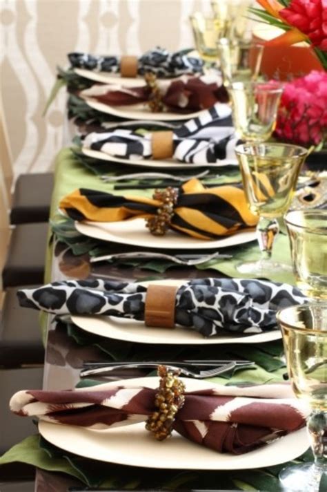 picture of hot safari inspired wedding ideas