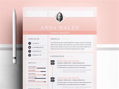 Creative And Modern Resume Cv Template By Resume Templates