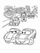 Coloring Pages Cars Disney Car Sally Library Clipart Pdf sketch template