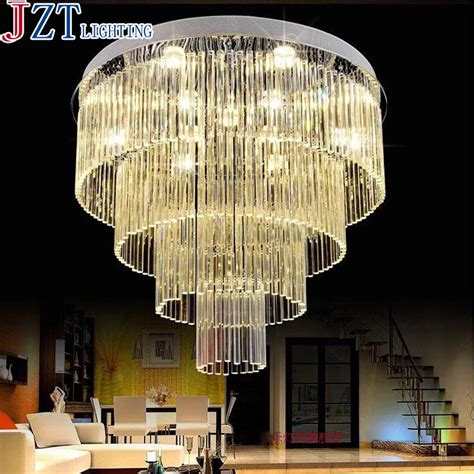 luxury crystal ceiling lamp gold indoor lighting living room led