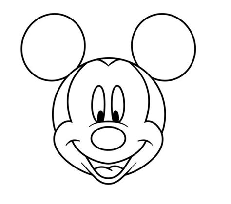 mickey mouse face coloring pages printable  mickey mouse face coloring