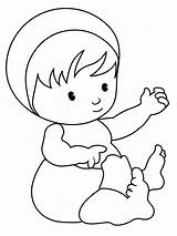 Baby Coloring Pages Printable Cute Kids sketch template