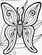 Coloring Pages Butterfly Adults Printable Abstract Rainforest Animals Cute Print Kids Popular Getdrawings Coloringhome sketch template