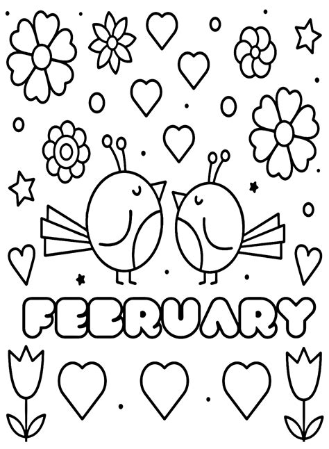 february coloring pages coloring pages  kids  adults