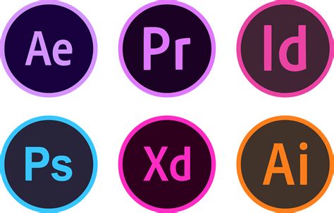 icons adobe illustrator photoshop premiere pro el fonts vectors