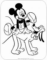 Mickey Pluto Mouse Disneyclips Jumping sketch template