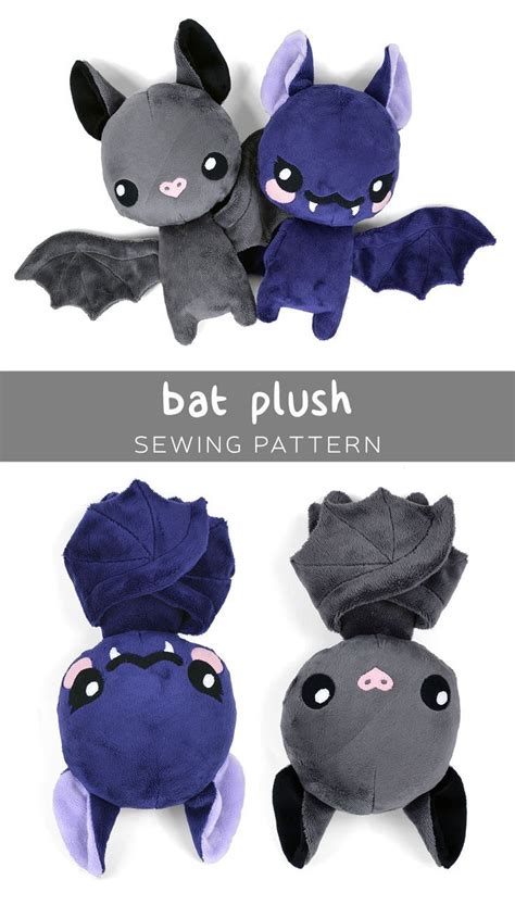 plush bat  pattern    cute sewing stuffed