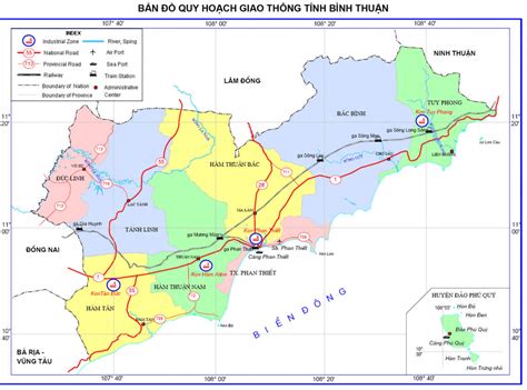 Bản đồ Quy Hoạch Tỉnh Bình Thuận Tp Phan Thiết đến Năm 2030