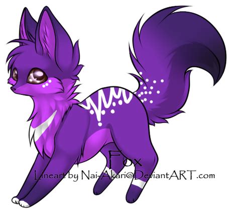 purple fox adopt closed  kiraneko  deviantart