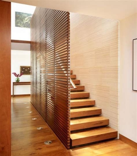 model tangga kayu minimalis  modern ndik home