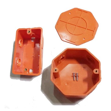 pvc orange utility box    junction box cover electrical poly oppo elastic ecodex brand