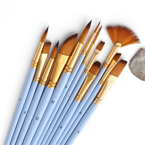 pcs fine detail paint brush set double color taklon hair paintbrushes