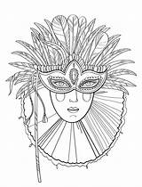 Mardi Gras Coloring Pages Mask Carnival Masks Printable Zum Beautiful Masquerade Print Ausmalen Lady Carnaval Mandala Adult Sheets Masken Coloriage sketch template