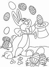 Easter Coloring Happy Bunny sketch template