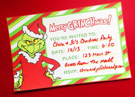 grinch christmas party ideas chica  jo
