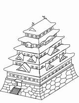 Coloring Castle Japanese Japan Pages Drawing Temple Medieval Pagoda Clipart Printable Clip Fairy Public Disney Fan Getdrawings Domain Svg Bars sketch template