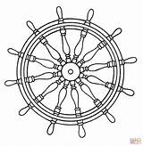 Wheel Coloring Ship Pages Ships Pirate Printable Drawing Drawings Sea Boats sketch template