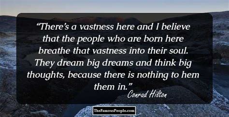 thought provoking quotes  conrad hilton  dreams success