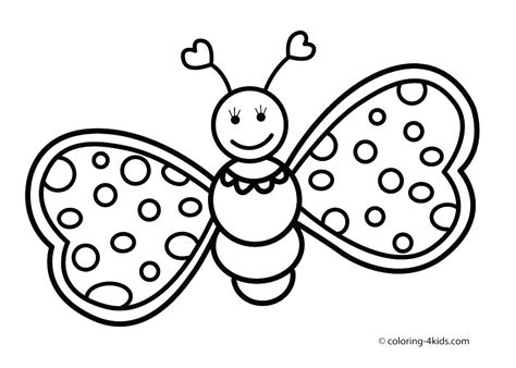 butterfly cartoon coloring pages  getcoloringscom  printable
