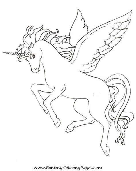 coloring pages pegasus  unicorns dream home pinterest