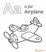 Coloring Airplane Sheet Kids sketch template