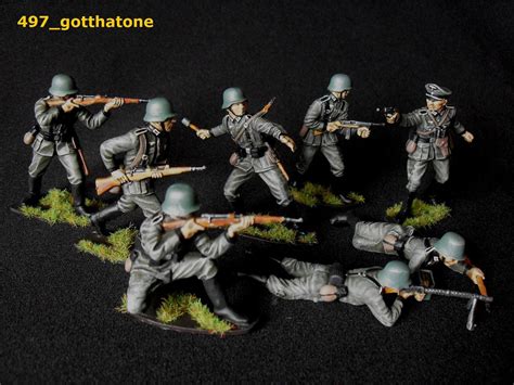 airfix  pose collection  painted german infantryprofessionally