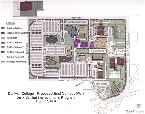 del mar college east campus map map vector