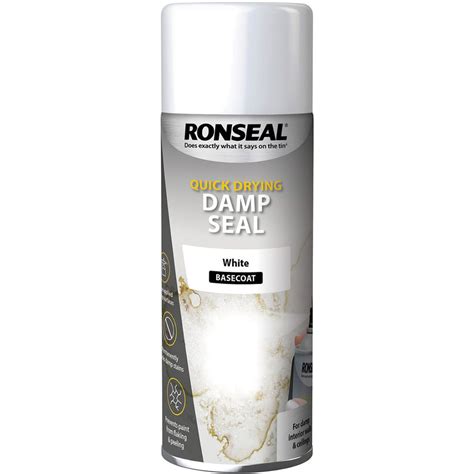 ronseal damp seal paint white matt ml aerosol spray  sealants  tools direct