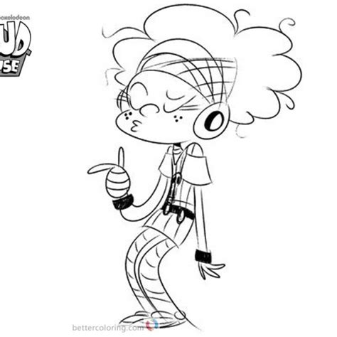 loud house coloring pages   draw lynn  printable coloring pages