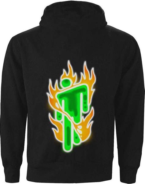 billie eilish hoodietrui xl airbrush flames blohsh zwart bolcom