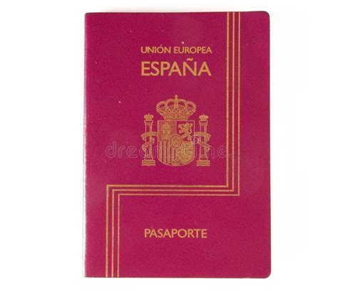 spanish passport stock image image  identification