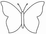 Butterfly Coloring Printable Outline Simple Template Templates Pages Cut Papillon Colouring Stencils Cute Choose Board Clipart sketch template