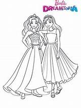 Barbie Coloring Dreamtopia Glitter Kids Fun Pages sketch template