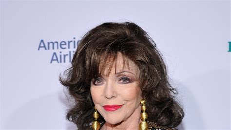 dame joan collins escapes terrifying fire  london flat ents arts news sky news