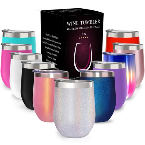 12 oz wholesale custom double wall stemless stainless steal vacuum
