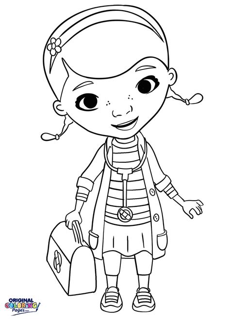 printable  mcstuffins coloring pages home family style