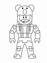 Roblox Colouring sketch template