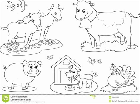coloring pages  domestic animals colour  farm animals coloring
