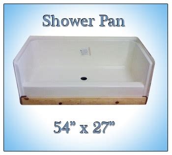 fiberglass replacement shower pan