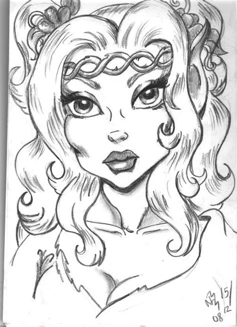 elfquest coloring book art chibi coloring pages fairy drawings