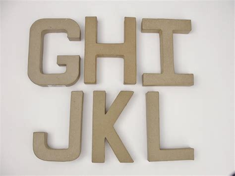 paper mache letters  tall craft supply house