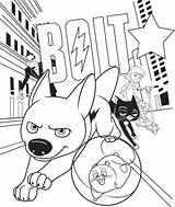 Bolt Colouring Dog sketch template
