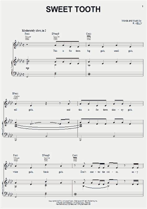 Sweet Tooth Piano Sheet Music Onlinepianist